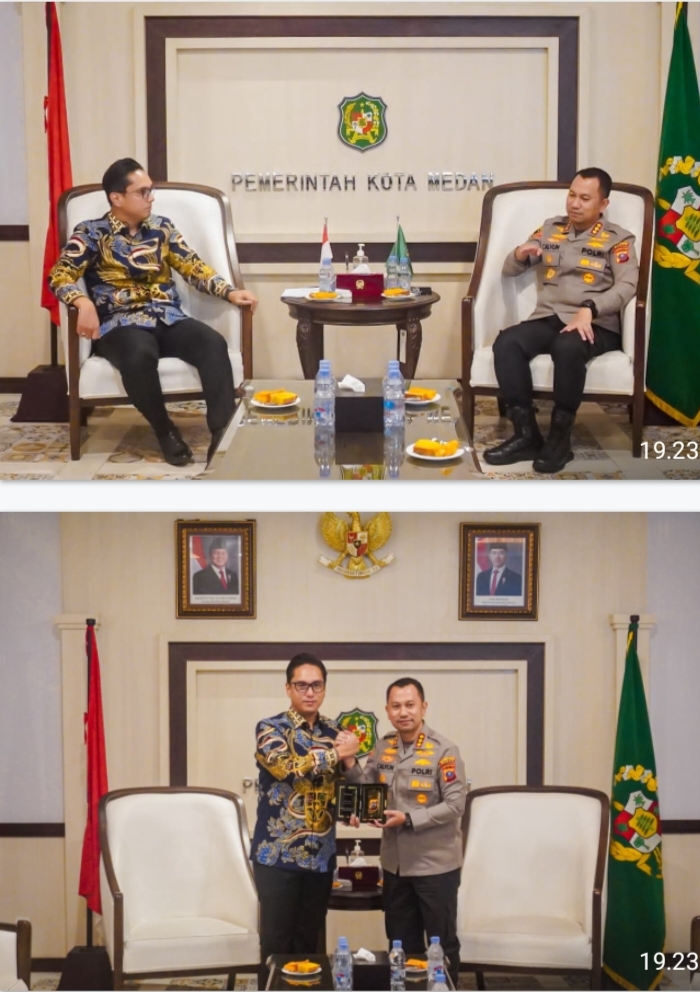 Rico Waas dan Kombes Calvjin Bersinergi Majukan Kota Medan dan Sukseskan Program Presiden