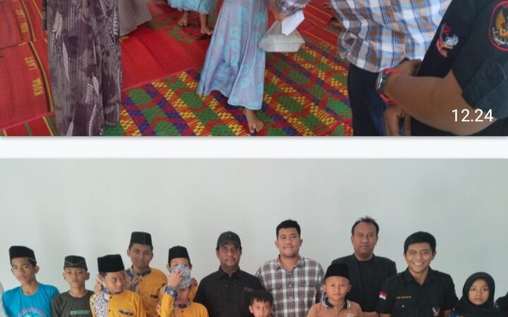 Santuni anak yatim piatu Ketua 234 SC dan Relawan Bonar Octo Simangunsong ,S.H bersama Henry Pakpahan ,S.H berbagi kasih