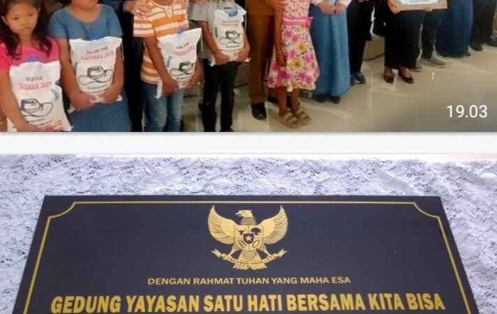 Bupati Deli Serdang dr. Asri Ludin Tambunan Resmikan Gedung Baru Yayasan Satu Hati Bersama Kita