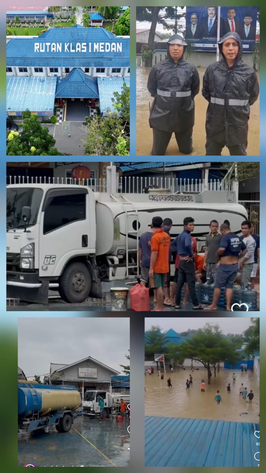 Aktivitas Rutan Medan Normal Setelah Banjir, Layanan Kunjungan Ditunda Sementara