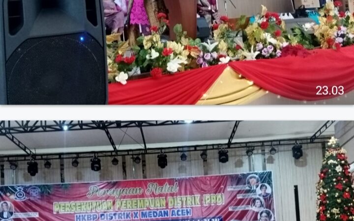 Dihadiri Ribuan Orang, Perayaan Natal PPD HKBP Distrik X Medan Aceh Berlangsung Meriah dan Penuh Sukacita