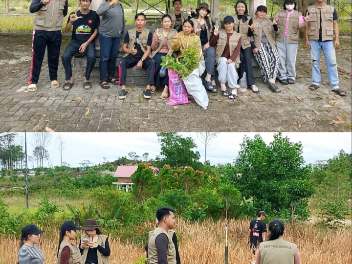 Mahasiswa KKN Lakukan Penanaman Bibit Pohon Di Area Taman Landak Mandor