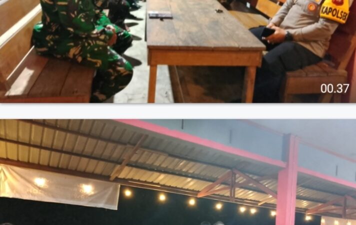 Patroli Gabungan TNI -Polri Jelang Perayaan Natal 2025 dan tahun Baru 2026 Di Wilayah Hukum Kecamatan Mandor.