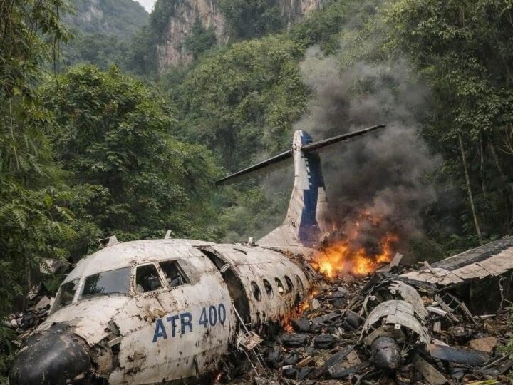 PESAWAT ATR 42-500 DITEMUKAN DI KAWASAN BANTIMURUNG