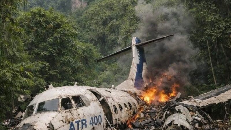 PESAWAT ATR 42-500 DITEMUKAN DI KAWASAN BANTIMURUNG