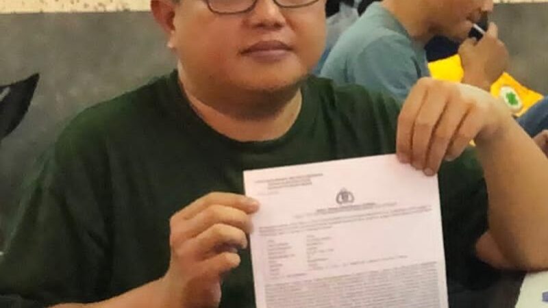 Pelapor Dugaan Tipugelap, Minta Terlapor Ditangkap Dan Ditetapkan Tersangka