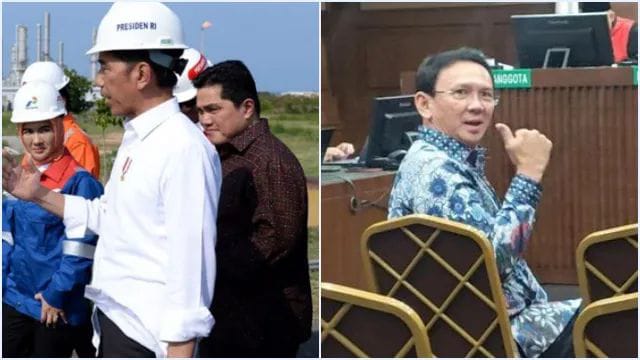 Ahok Minta Jaksa Periksa Erick Thohir & Jokowi soal Dugaan Korupsi Minyak Mentah Pertamina