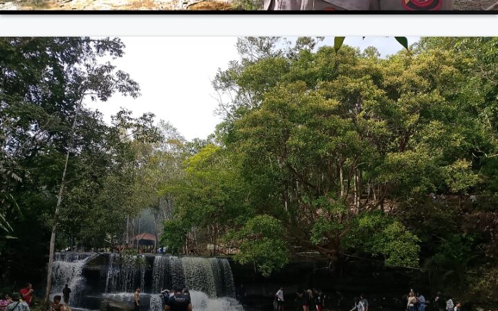 Sat PAM Obvit Polres Sanggau Patroli Dialogis Ke Obyek Vital, Obyek Wisata Pancur Aji