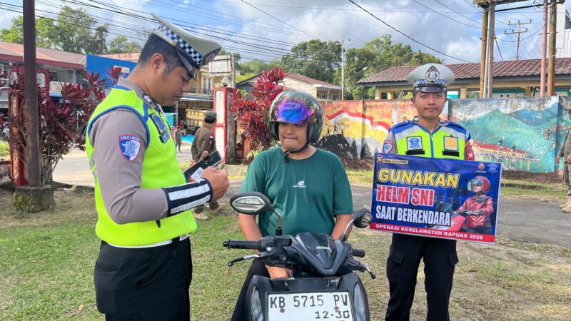 Hari Kedua Operasi Keselamatan Kapuas 2026, Polres Bengkayang Gelar Dakgar Gabungan Lintas Sektoral