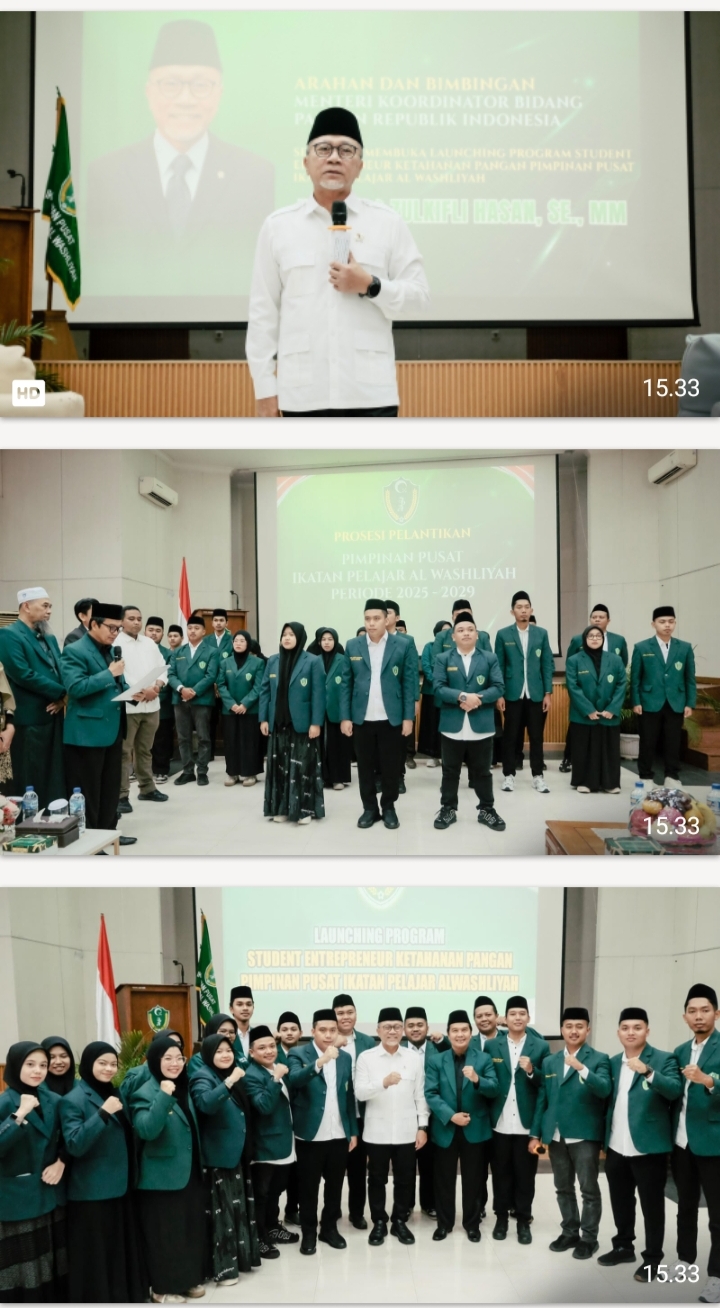 Resmi Dilantik PP IPA Launching Program Student Entrepreneur Ketahanan Pangan Ikatan Pelajar Al Washliyah