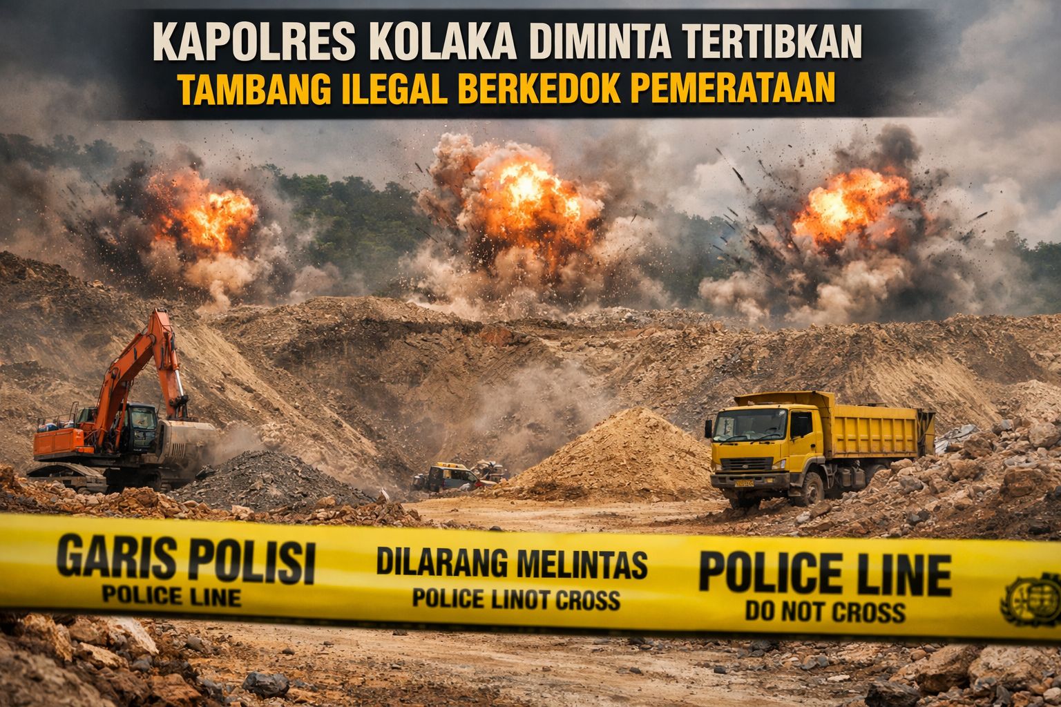 Kapolres Kolaka Diminta Tertibkan Tambang Ilegal Berkedok Pemerataan