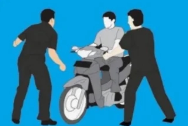 MOTOR DITARIK PAKSA DI JALAN RAYA, KONSUMEN SUDAH SEPAKAT BAYAR