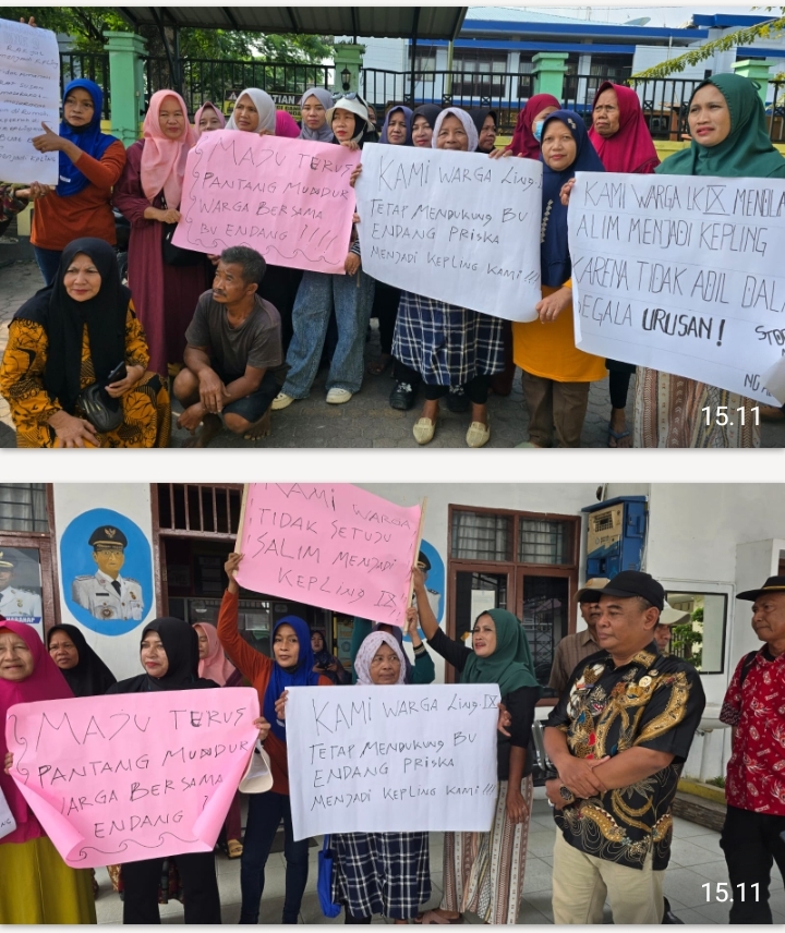 Emak- emak Geruduk Kantor Camat, Ada Dugaan Suap  Pengangkatan Kepling IX Pulo Brayan Bengkel