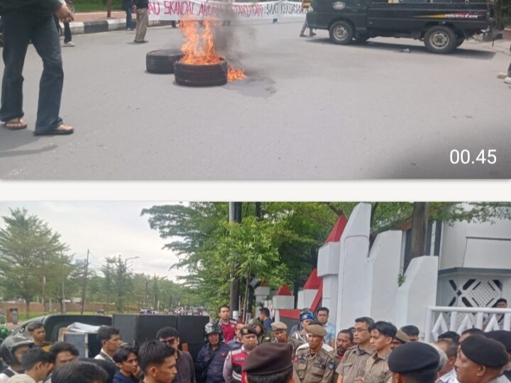 Ratusan Massa Geruduk Kantor Bupati Gowa, Usung Tema “Gowa Darurat” Desak Usut Skandal Pejabat