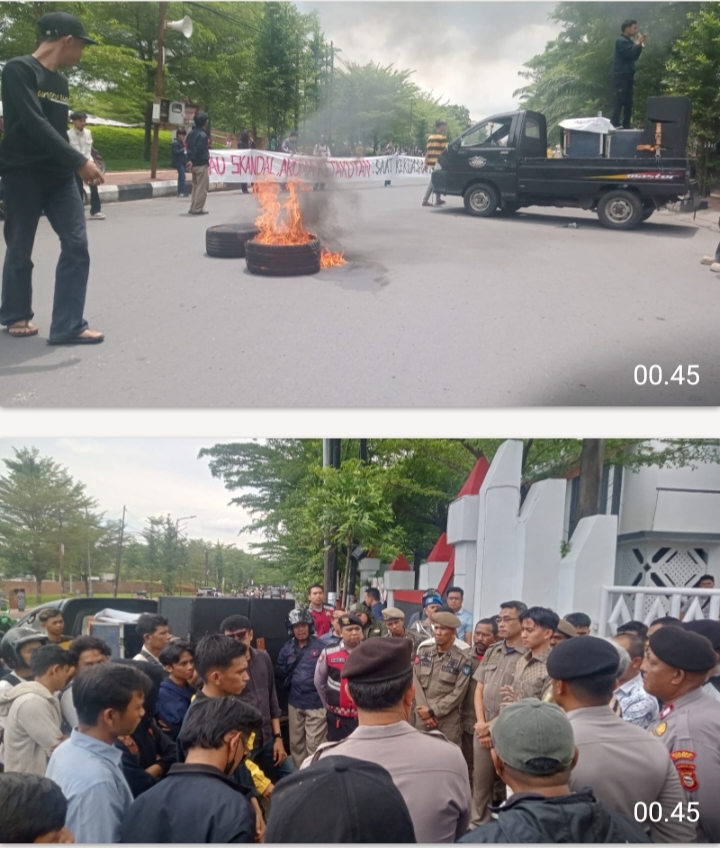 Ratusan Massa Geruduk Kantor Bupati Gowa, Usung Tema “Gowa Darurat” Desak Usut Skandal Pejabat