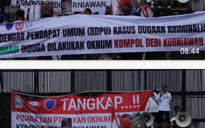 Demo Di DPR Dan Mabes Polri, Mahasiswa Dan Masyarakat Tuntut RDPU Kan Kasus Rahmadi