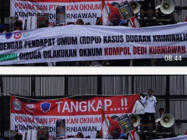 Demo Di DPR Dan Mabes Polri, Mahasiswa Dan Masyarakat Tuntut RDPU Kan Kasus Rahmadi