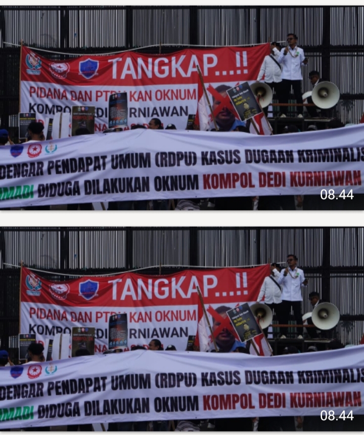 Demo Di DPR Dan Mabes Polri, Mahasiswa Dan Masyarakat Tuntut RDPU Kan Kasus Rahmadi