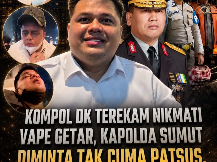 Kompol DK Terekam Nikmati Vape Getar: Kapolda Sumut Diminta Tak Cuma Patsus, Tapi Pecat dan PTDH!