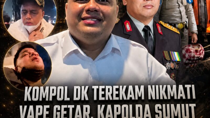 Kompol DK Terekam Nikmati Vape Getar: Kapolda Sumut Diminta Tak Cuma Patsus, Tapi Pecat dan PTDH!