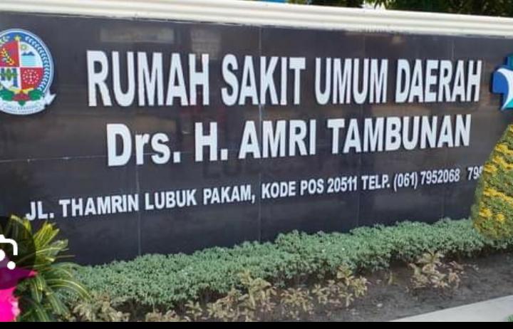 Direktur RSUD Drs H Amri Tambunan , dr Erlinda Yani Bantah Isu Dugaan Pasien tertahan  Karna tidak punya biaya Berobat