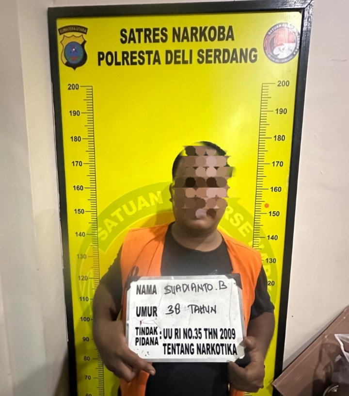 Sat Narkoba Polresta Deli Serdang Grebek Sarang Narkoba Satu Pelaku dan 3 Paket Sabu di Amankan