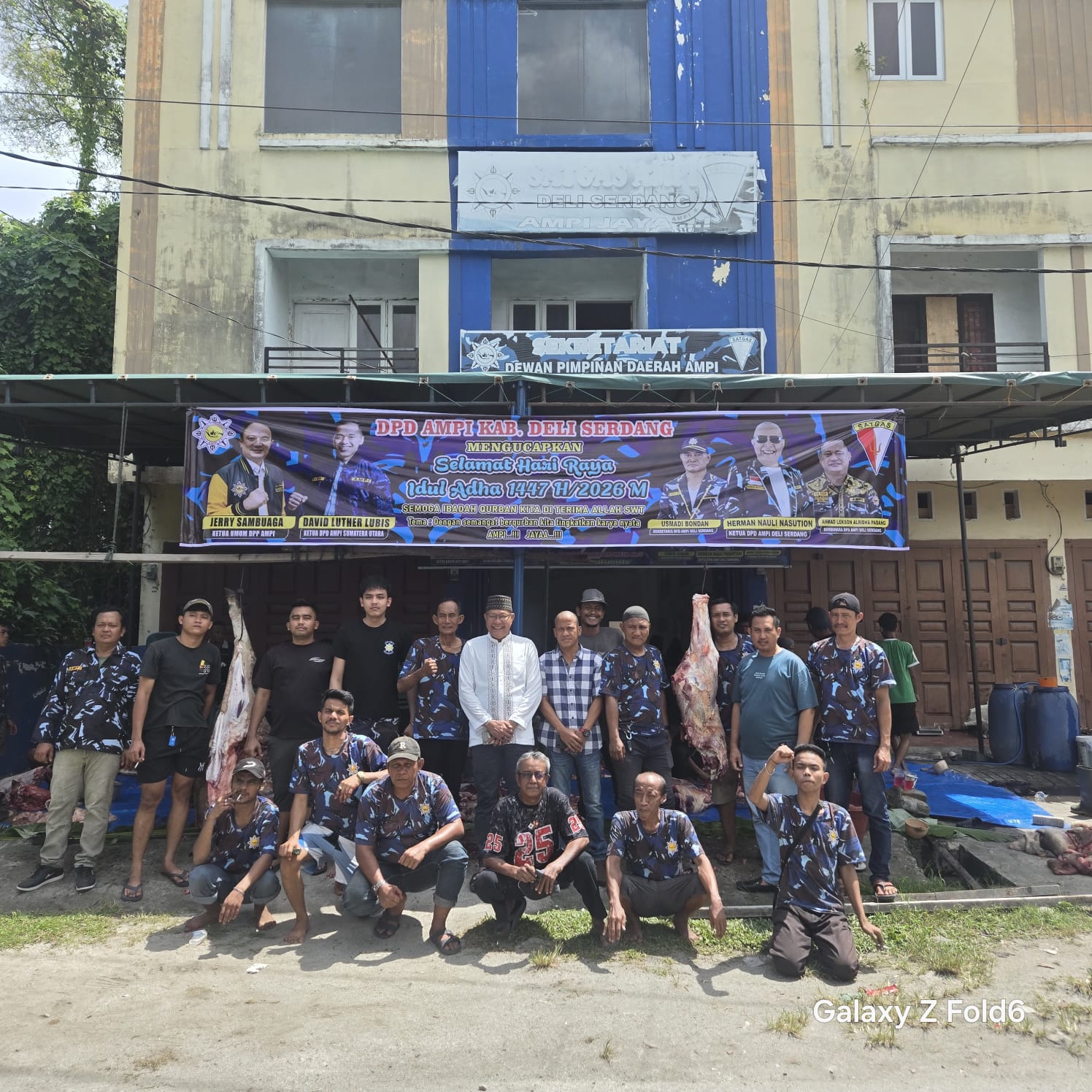 AMPI DPD Deli Serdang Berbagi Hewan Qurban Sebanyak 4 Ekor Kepada Masyarakat Dan Abang Becak Yang Ada Di Lubuk Pakam Dalam Rangka Hari Raya Idul Adha 1447H
