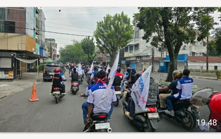 Aksi Partai Buruh Suarakan Nasib Buruh TPL