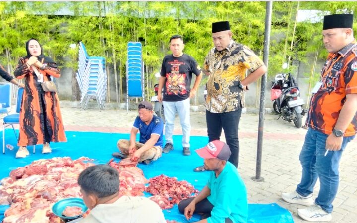 Pemuda Pancasila Deli Serdang Sembelih 9 Hewan Kurban