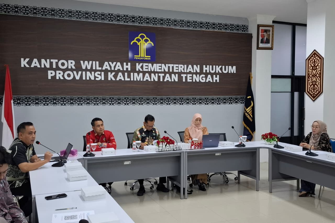 Optimalkan Akses Keadilan, Kanwil Kemenkum Kalteng Evaluasi Standar Layanan OBH