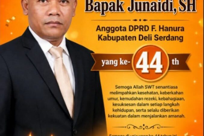 Junaidi SH, Ketua PP Deli Serdang Rayakan HUT ke-44 Bersama Sahabat dan Anak Yatim Piatu