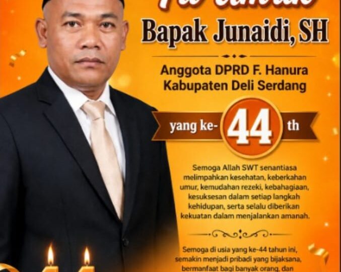 Junaidi SH, Ketua PP Deli Serdang Rayakan HUT ke-44 Bersama Sahabat dan Anak Yatim Piatu