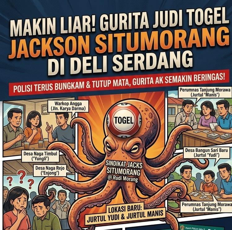 Makin Liar dan Tak Tersentuh! Togel Jackson Situmorang Buka Lapak Baru di Bangun Sari dan Perumnas, Polresta Deli Serdang Terus Tutup Mata