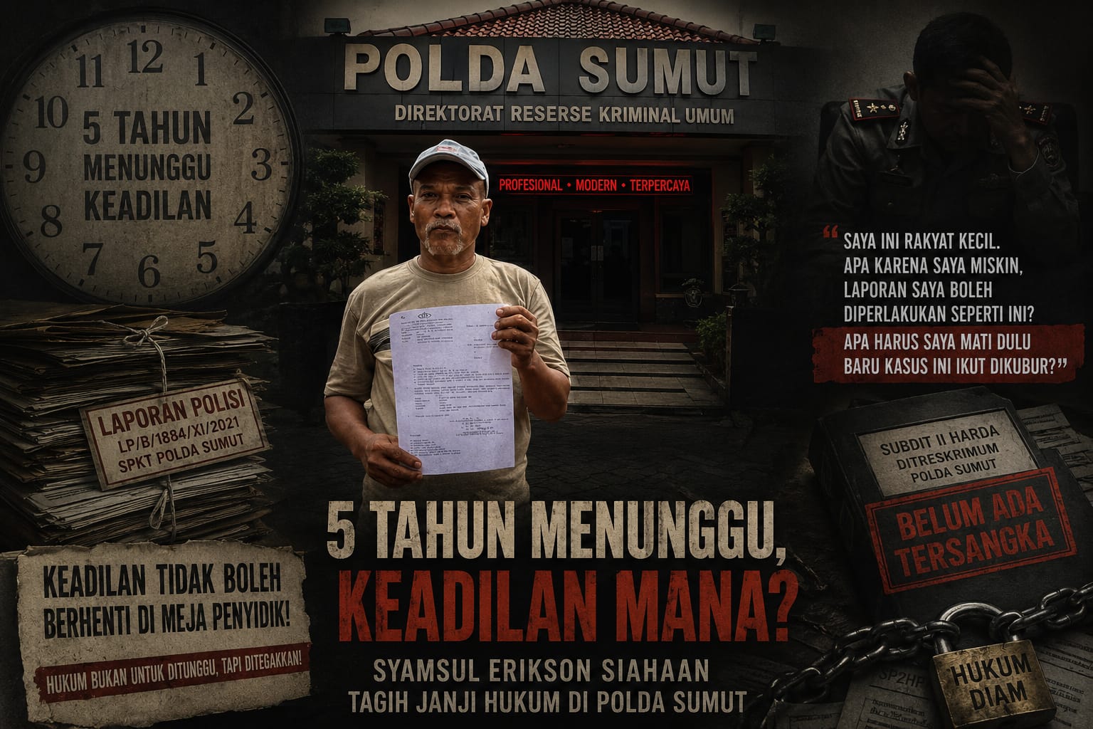‎Laporan Jalan di Tempat, Dumas ke Propam Dilayangkan: Syamsul Erikson Siahaan Uji Nyali Penegakan Hukum Polda Sumut