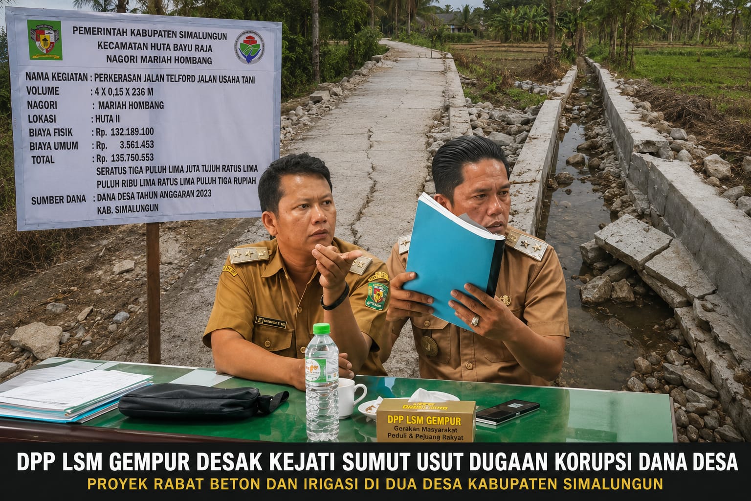 DPP LSM GEMPUR Desak Kejati Sumut Usut Dugaan Korupsi Dana Desa di Dua Desa Kabupaten Simalungun