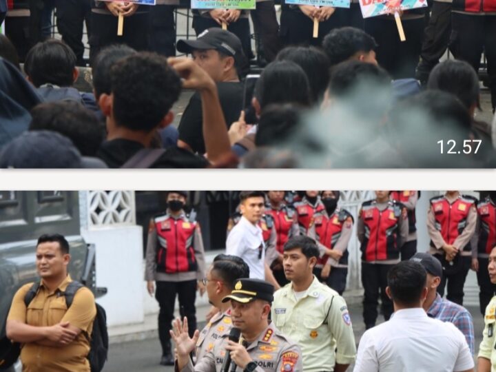 Kapolrestabes Medan Tekankan Personel Tetap Sabar dan Humanis Saat Melayani Aksi Massa KBMN