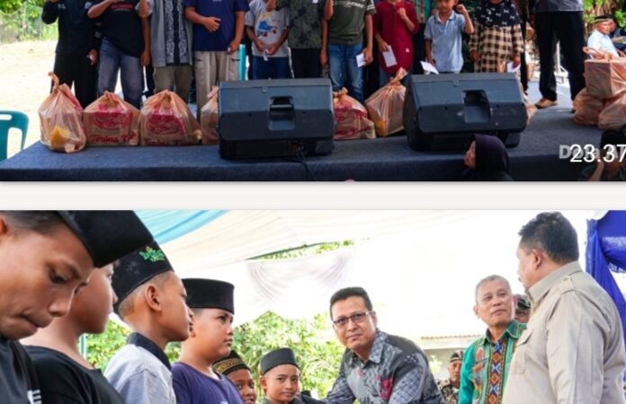 Satgas Elang Biru DPP Garpu Nasdem Bersama PMPKKBSUSU Gelar Syukuran Penutupan Galian C Bantaran Sungai Ular dan Santuni 350 Anak Yatim