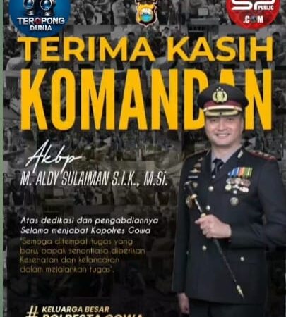 Komunitas Media Online teropongdunia.info bersama sorotonapublic.com Sampaikan Selamat dan Sukses kepada AKBP M. Aldy Sulaiman atas Amanah Jabatan Baru