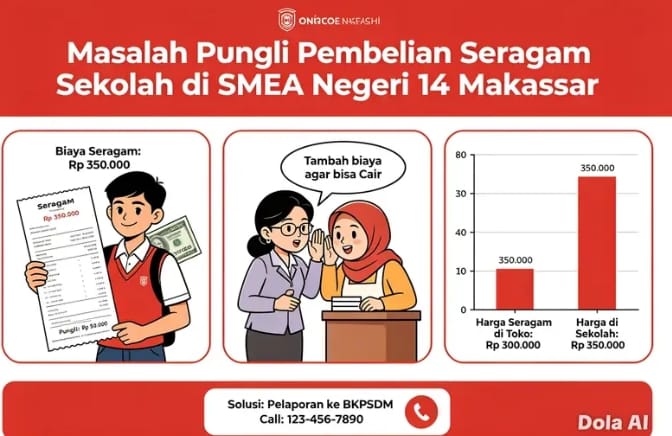 Harga Paket Seragam Rp1,9 Juta Viral di SMA Negeri 14 Makassar, Orang Tua Keluh Terlalu Membebani