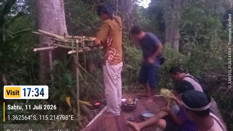 warga desa ngurit gelar ritual adat kaharingan Dayak maanyan,menjaga harmoni denga6n alam dan leluhur