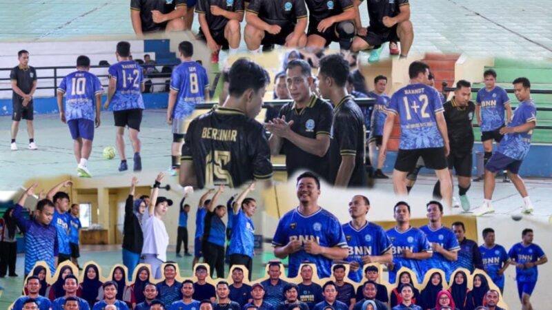 Rangkaian Hari Anti Narkotika Internasional 2026: BNN Deli Serdang Dan BNN Tebing Tinggi Jalin Silaturahmi Lewat Olahraga Dan Pertandingan Futsal