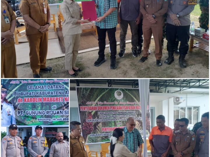 Kapolsek Mandor Hadiri Penyerahan Lahan Plasma PT. GRS, Dukung Kesejahteraan Petani dan Stabilitas Kamtibmas