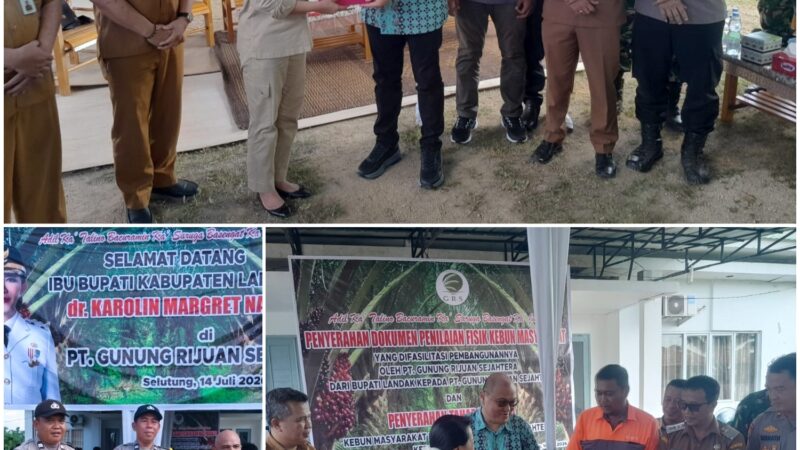 Kapolsek Mandor Hadiri Penyerahan Lahan Plasma PT. GRS, Dukung Kesejahteraan Petani dan Stabilitas Kamtibmas