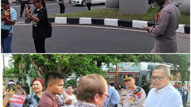 Pengguna Jalan Keluhkan Aksi Unras Ilegal Yang Dipimpin Istri DPO LS, Sebabkan Kemacetan Hampir 1 Km