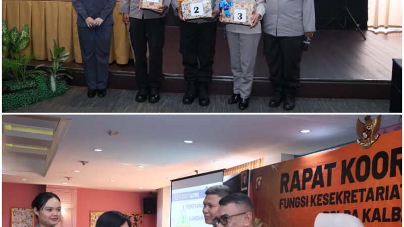 Optimalisasi Kesekretariatan Kunci Sukses Polri Presisi 2026, Polres Landak Raih Juara II Rakor Polda Kalbar