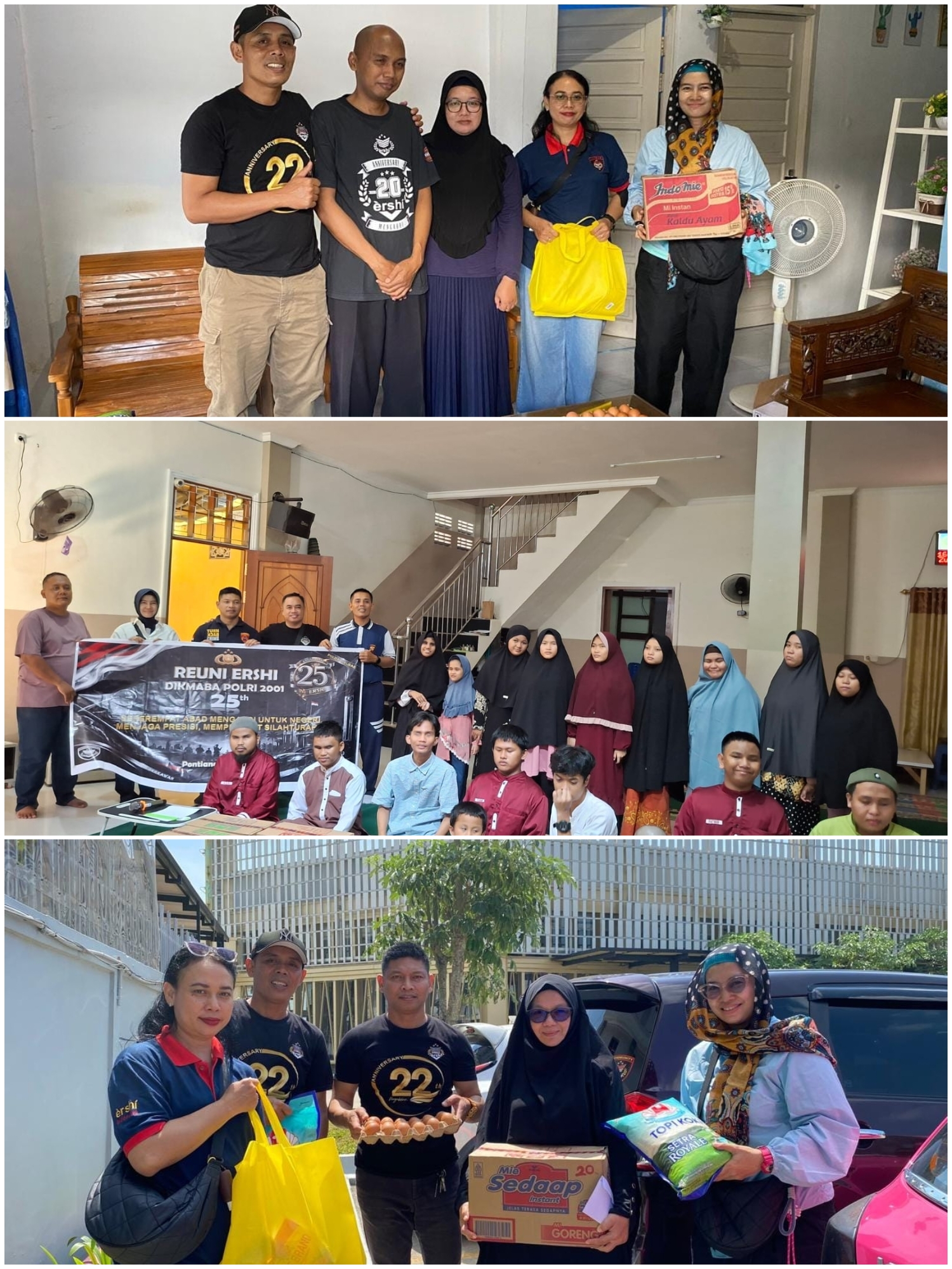 Dari Persaudaraan untuk Kemanusiaan, ERSHI Polda Kalbar Salurkan Tali Asih di Hari Reuni Perak