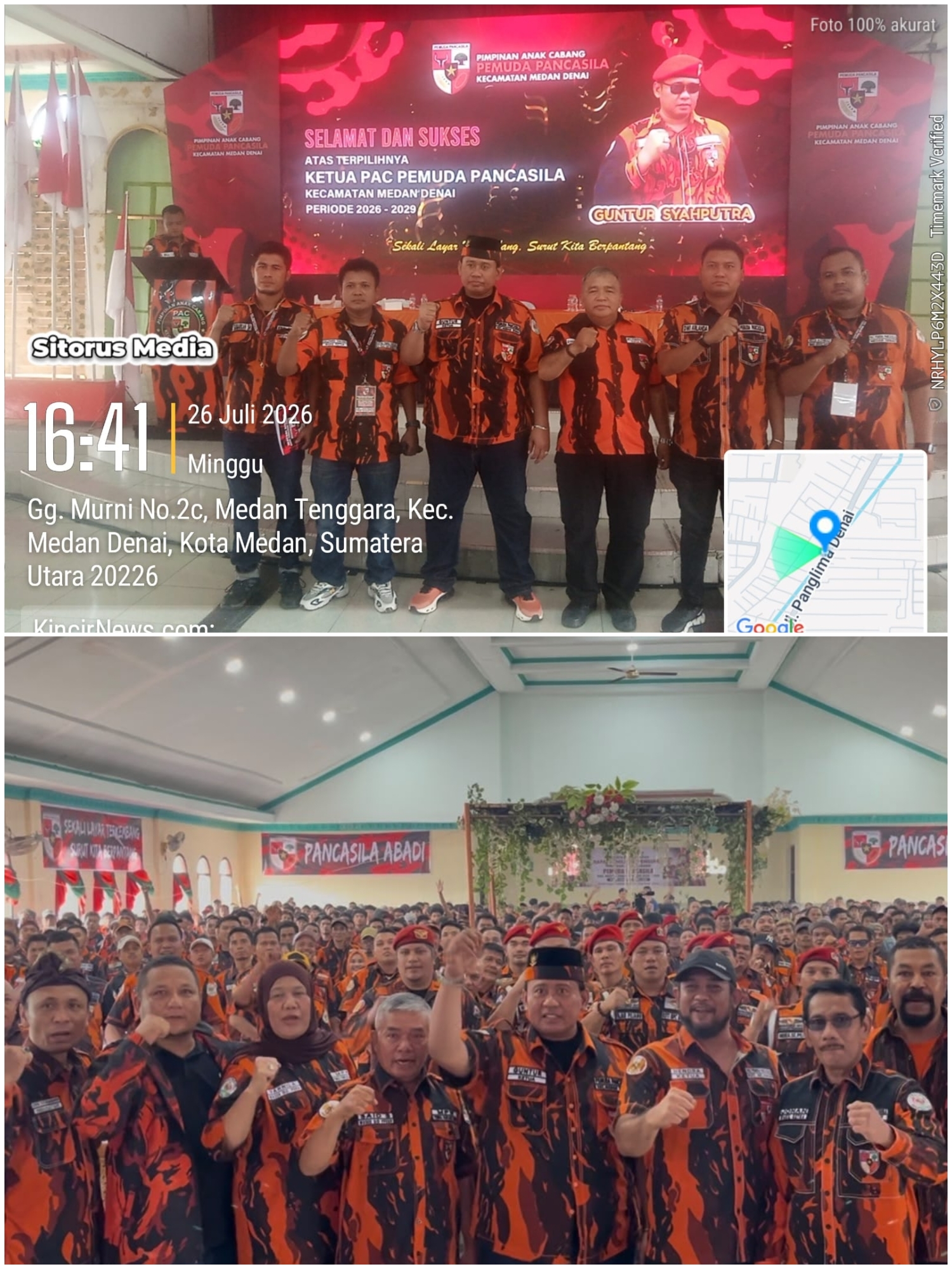 Terpilih Kembali Secara Aklamasi/Amanah, Guntur Syahputra Siap Pimpin PAC Pemuda Pancasila Medan Denai Periode 2026–2029