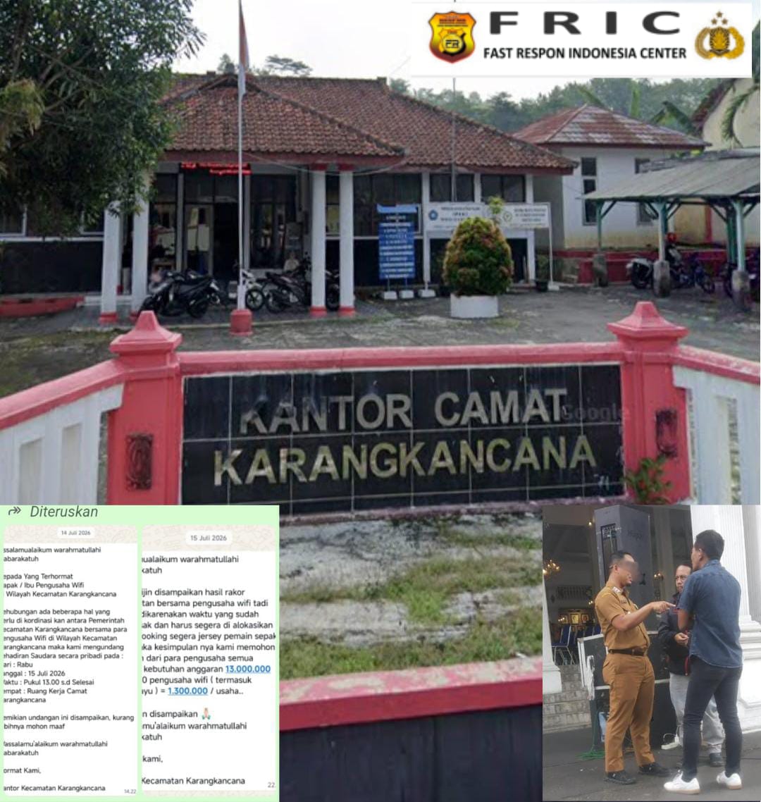 Fric Soroti Rp1,3 Juta Disebut Sekadar Usulan, Camat Karangkancana Perlu Jelaskan Mekanisme dan Legalitasnya