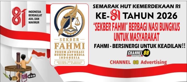 HUT RI ke-81, SEKBER FAHMI Berbagi Ratusan Nasi Bungkus di Jalan