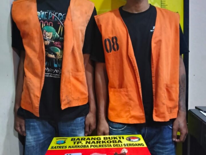 Satresnarkoba Polresta Deli Serdang Ringkus Dua Terduga Bandar, Sita Sabu 20,35 Gram